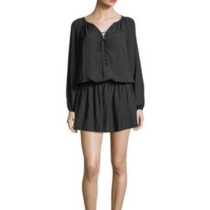 Ramy Brook Allie Ruched Tie-Front Dress